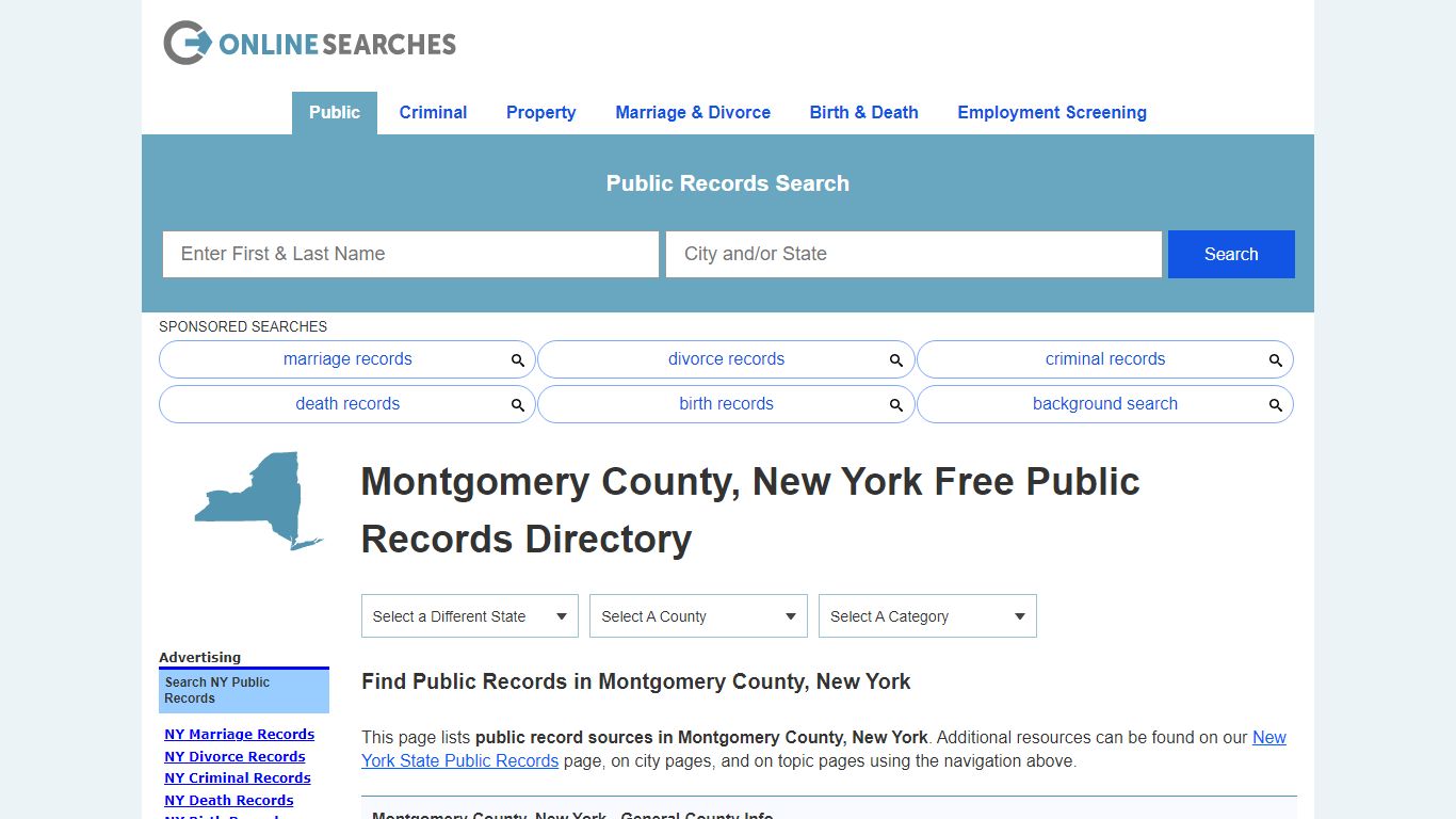 Montgomery County, New York Free Public Records Directory